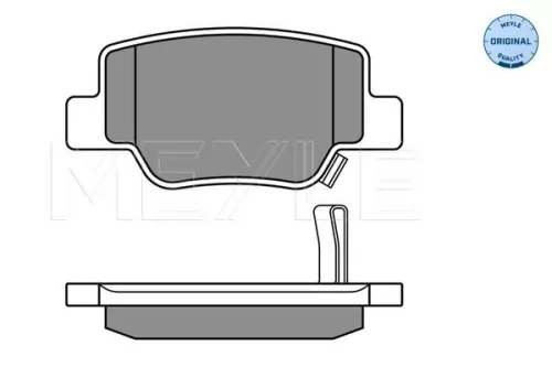 MEYLE Brake Pad Set, disc brake (025 249 2616/W)