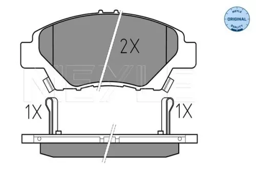MEYLE Brake Pad Set, disc brake (025 249 7915/W)
