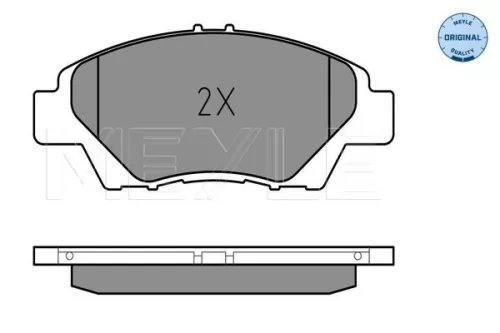 MEYLE Brake Pad Set, disc brake (025 249 7915/W)