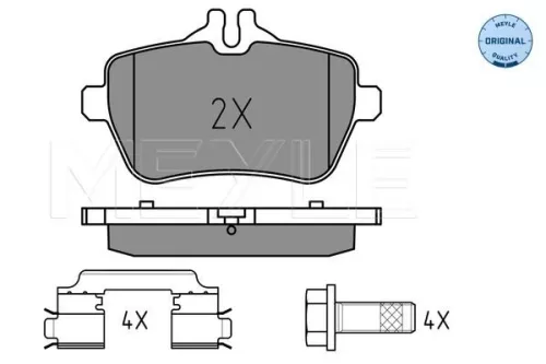 MEYLE Brake Pad Set, disc brake (025 250 7119)