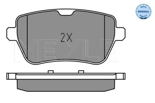 MEYLE Brake Pad Set, disc brake (025 250 7119)