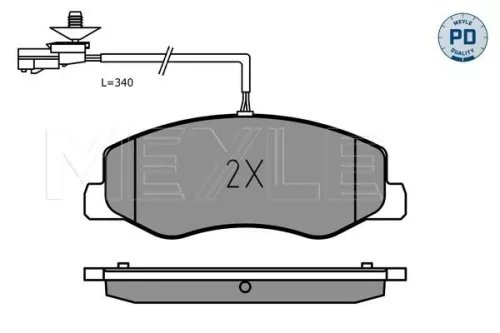 MEYLE Brake Pad Set, disc brake (025 251 7218/PD)