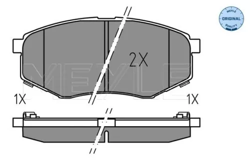 MEYLE Brake Pad Set, disc brake (025 251 8718)