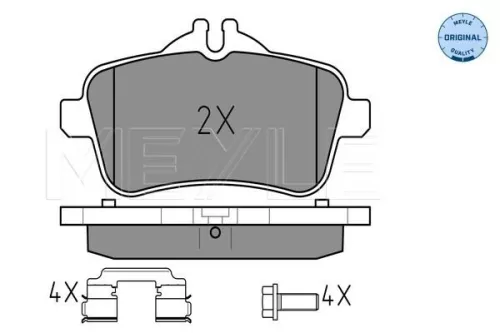 MEYLE Brake Pad Set, disc brake (025 252 1516)