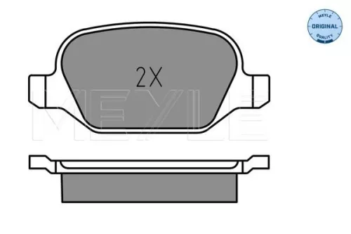 MEYLE Brake Pad Set, disc brake (025 252 3717)