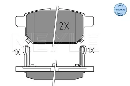 MEYLE Brake Pad Set, disc brake (025 252 5814/W)
