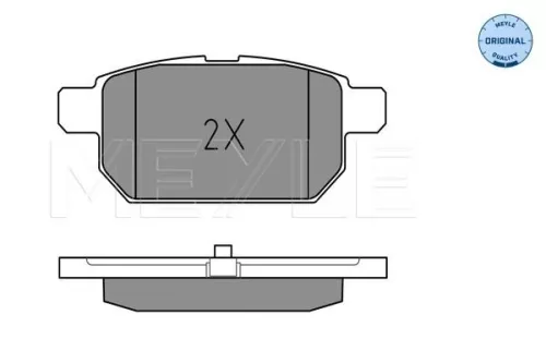MEYLE Brake Pad Set, disc brake (025 252 5814/W)