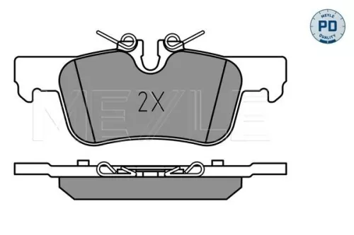 MEYLE Brake Pad Set, disc brake (025 253 3116/PD)
