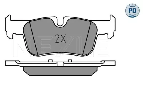 MEYLE Brake Pad Set, disc brake (025 253 3116/PD)