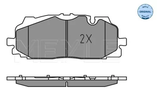 MEYLE Brake Pad Set, disc brake (025 258 6117)