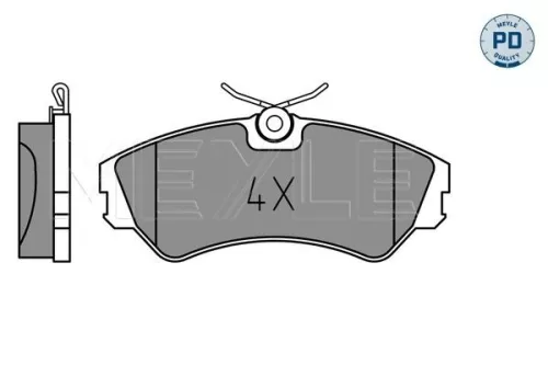 MEYLE Brake Pad Set, disc brake (025 201 2419/PD)
