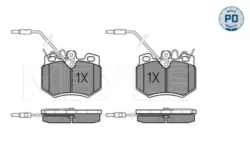 MEYLE Brake Pad Set, disc brake (025 210 8017/PD)