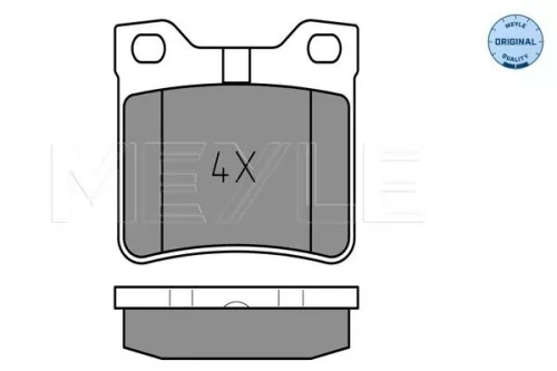 MEYLE Brake Pad Set, disc brake (025 212 7817/W)