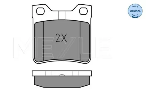 MEYLE Brake Pad Set, disc brake (025 212 7817/W)