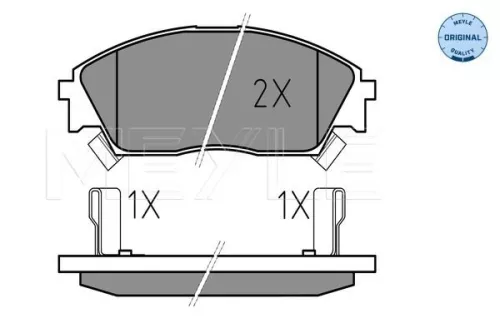 MEYLE Brake Pad Set, disc brake (025 213 2215/W)