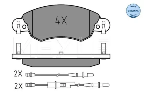 MEYLE Brake Pad Set, disc brake (025 232 7617/W)