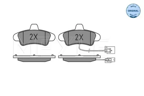 MEYLE Brake Pad Set, disc brake (025 234 1015/B)