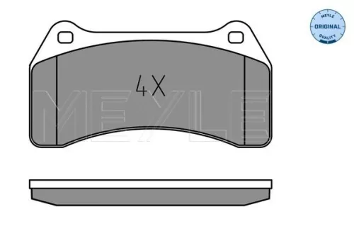 MEYLE Brake Pad Set, disc brake (025 234 8916)