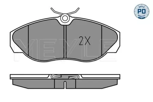 MEYLE Brake Pad Set, disc brake (025 236 0219/PD)