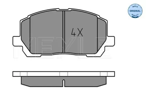 MEYLE Brake Pad Set, disc brake (025 237 0317/W)