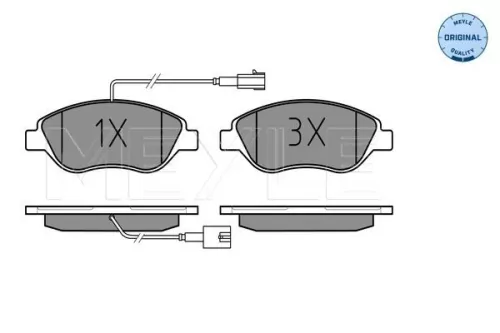 MEYLE Brake Pad Set, disc brake (025 237 1218/W)