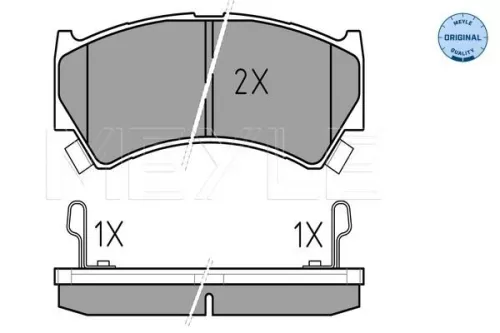 MEYLE Brake Pad Set, disc brake (025 237 9515/W)