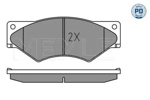 MEYLE Brake Pad Set, disc brake (025 291 0720/PD)