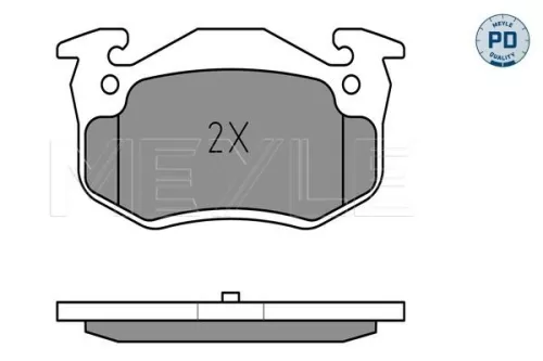 MEYLE Brake Pad Set, disc brake (025 209 7311/PD)