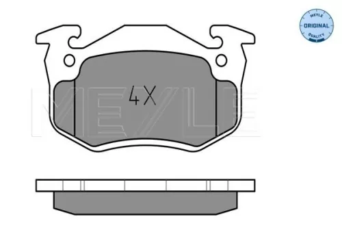 MEYLE Brake Pad Set, disc brake (025 210 9615/W)