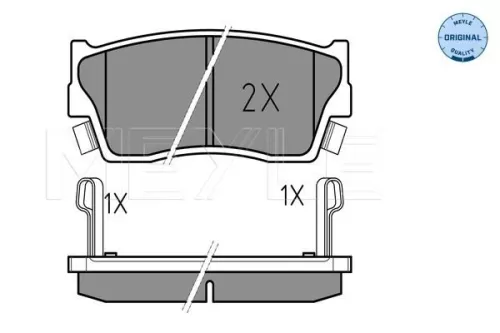 MEYLE Brake Pad Set, disc brake (025 215 0014/W)