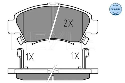 MEYLE Brake Pad Set, disc brake (025 216 9715/W)