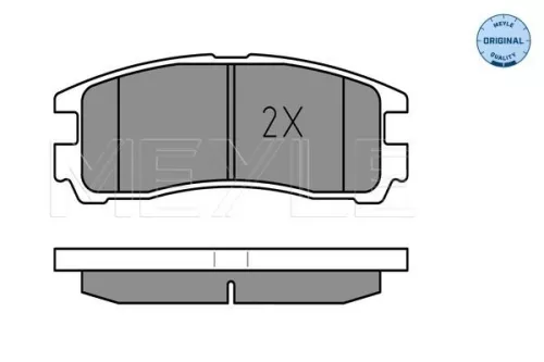 MEYLE Brake Pad Set, disc brake (025 217 0615/W)
