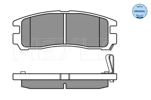 MEYLE Brake Pad Set, disc brake (025 217 0615/W)