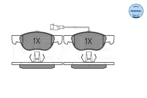 MEYLE Brake Pad Set, disc brake (025 219 2717/W)
