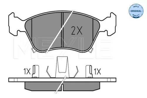 MEYLE Brake Pad Set, disc brake (025 219 7617/W)