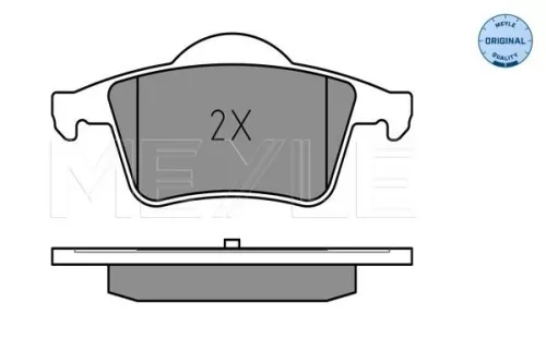 MEYLE Brake Pad Set, disc brake (025 230 7616)