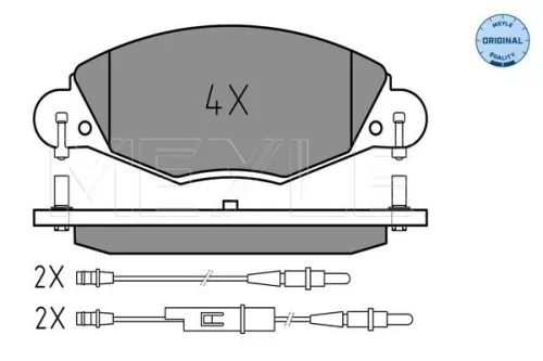 MEYLE Brake Pad Set, disc brake (025 232 7318)
