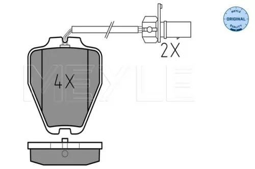 MEYLE Brake Pad Set, disc brake (025 232 8017/W)