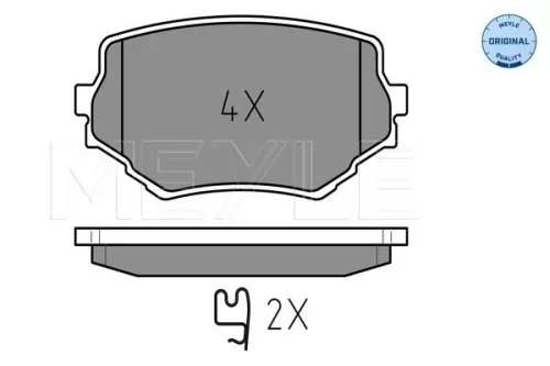 MEYLE Brake Pad Set, disc brake (025 233 1414/W)