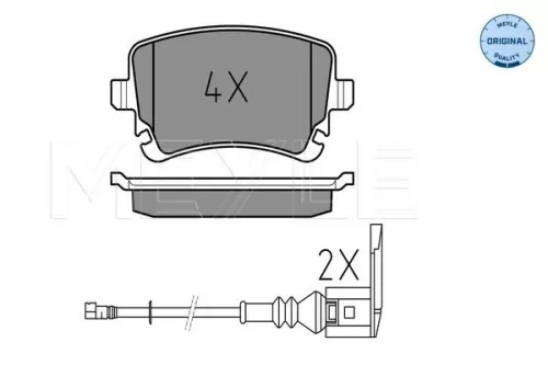 MEYLE Brake Pad Set, disc brake (025 233 2617/W)