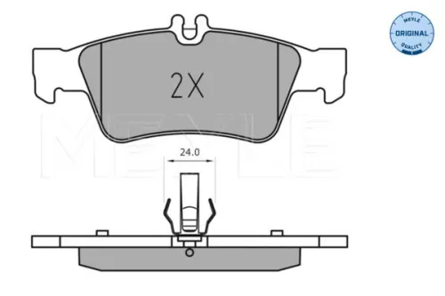MEYLE Brake Pad Set, disc brake (025 233 3516)