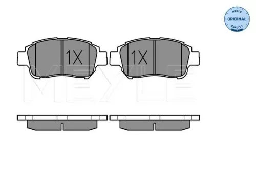 MEYLE Brake Pad Set, disc brake (025 233 4816/W)