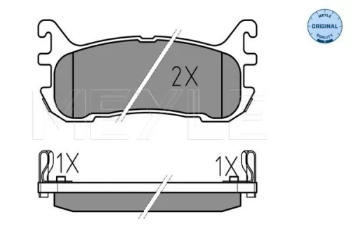MEYLE MEYLE (025 233 8713/W) Rear MEYLE Brake Pad Set 