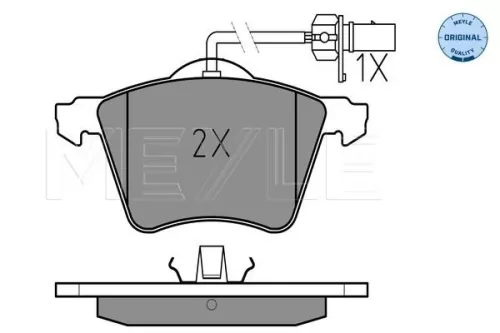 MEYLE Brake Pad Set, disc brake (025 234 1819/W)