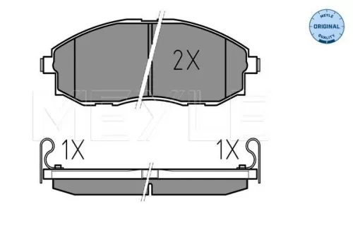 MEYLE Brake Pad Set, disc brake (025 235 3617/W)