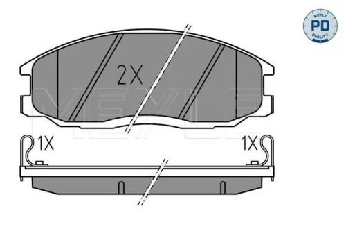MEYLE Brake Pad Set, disc brake (025 235 6916/PD)