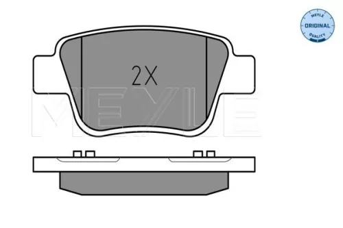 MEYLE MEYLE (025 236 2016/W) Rear MEYLE Brake Pad Set 