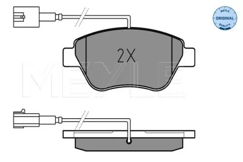 MEYLE MEYLE (025 237 0617/W) Front MEYLE Brake Pad Set 