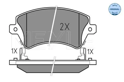 MEYLE Brake Pad Set, disc brake (025 237 6617/W)