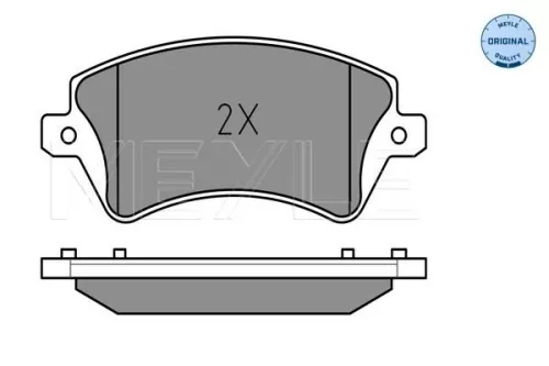 MEYLE Brake Pad Set, disc brake (025 237 6617/W)